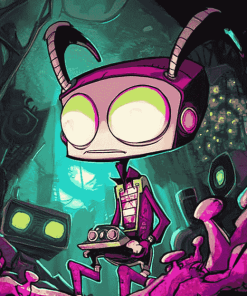 Colorful Invader Zim Series Diamond Painting