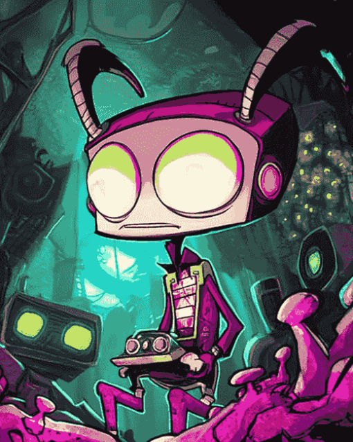 Colorful Invader Zim Series Diamond Painting