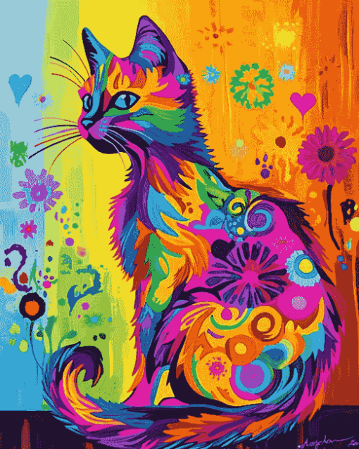 Colorful Kitty Fun Diamond Painting