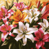 Colorful Lily Blossoms Diamond Painting