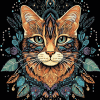 Colorful Mandala Cat Diamond Painting