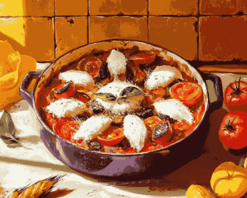 Colorful Ratatouille Foods Diamond Painting