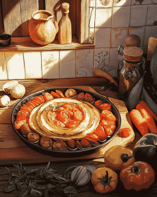 Colorful Ratatouille Foods Diamond Painting