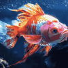 Colorful Red Devil Fish Diamond Painting