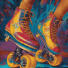 Colorful Roller Skating Shoes Diamond Painting