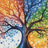 Colorful Seasons Tree Diamond Painting