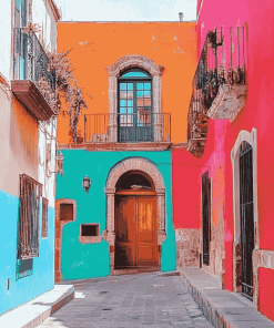 Colorful Streets of Guanajuato Mexico Diamond Painting