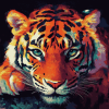 Colorful Tiger Pop Art Diamond Painting