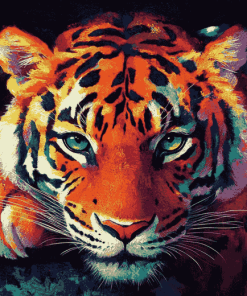 Colorful Tiger Pop Art Diamond Painting