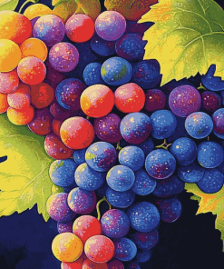 Colorful Vineyard Fruits Diamond Painting