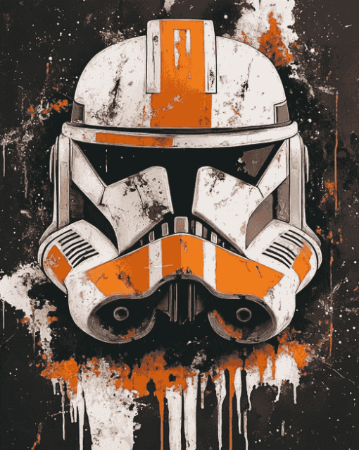 Commander Cody Splatter Star Wars Diamond Painting