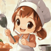 Cooking Mama Anime Diamond Painting