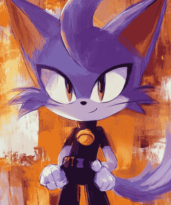 Cool Blaze The Cat Animation Diamond Painting