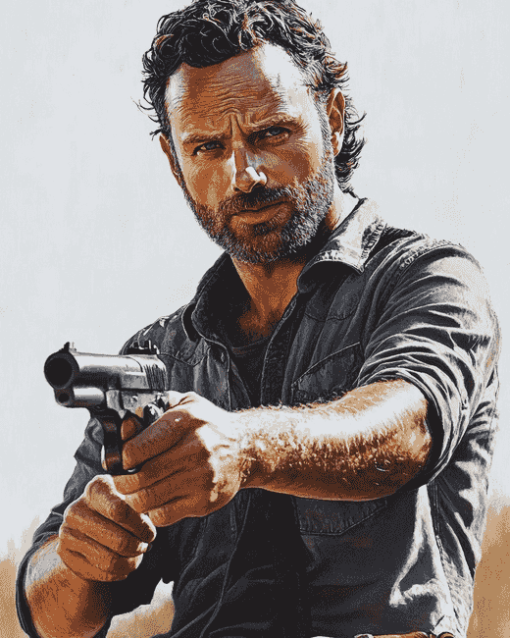 Cool Rick Grimes Celebrity Diamond Painting