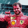 Cool Sebastian Vettel Racing Diamond Painting