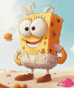 Cool Spongebob Cartoon Diamond Painting