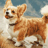 Corgi Poodle Dog Diamond Painting