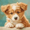 Corgi Poodle Puppy Diamond Painting