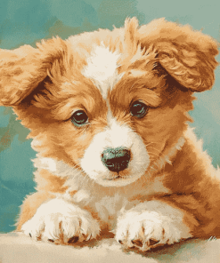 Corgi Poodle Puppy Diamond Painting