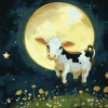 Cow Jumping Over Moon Diamond Painting