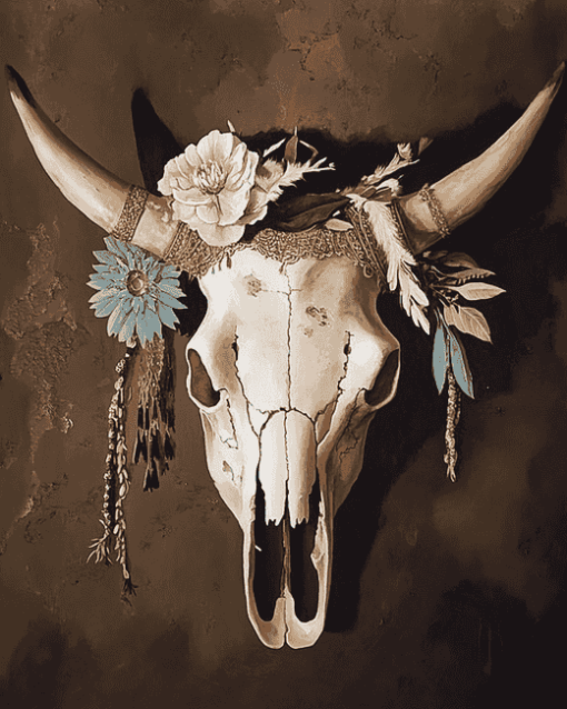 Cow Skull Diamond Painting