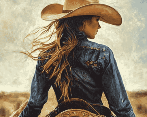 Cowgirl Westerns Diamond Painting