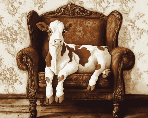 Cows Sofa Diamond Painting