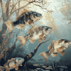 Crappie and Koi Carp Diamond Painting