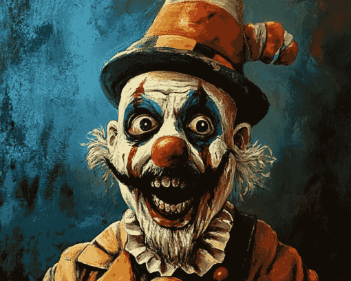 Creepy Clown Character Diamond Painting