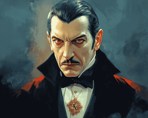 Creepy Dracula Movies Diamond Painting