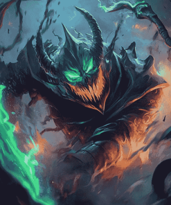 Creepy Thresh League of Legends Diamond Painting