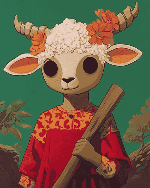 Cult Of Lamb Animation Diamond Painting