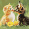 Cute Animals Duck and Cat Diamond Painting