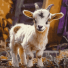 Cute Baby Goat Diamond Painting