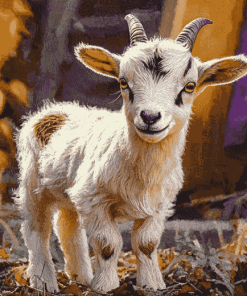 Cute Baby Goat Diamond Painting