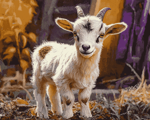 Cute Baby Goat Diamond Painting