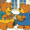 Cute Berenstain Bears Animation Diamond Painting