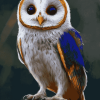 Cute Blue Owl Diamond Painting