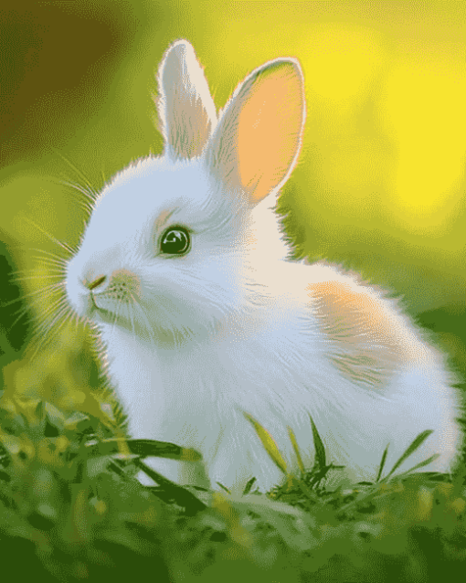 Cute Bunny Rabbit Diamond Painting