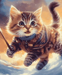 Cute Cat Adventures Diamond Painting