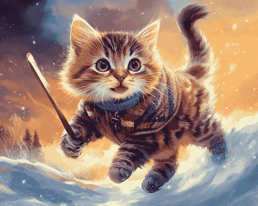 Cute Cat Adventures Diamond Painting