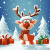 Cute Christmas Cartoon Diamond Painting