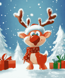 Cute Christmas Cartoon Diamond Painting