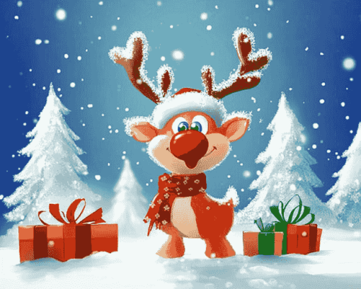 Cute Christmas Cartoon Diamond Painting