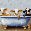 Cute Cow Calfs Diamond Painting