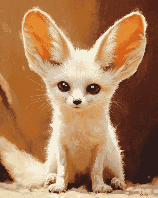 Cute Fennec Fox Diamond Painting