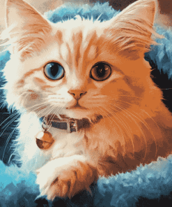 Cute Fluffy Kitty Diamond Painting