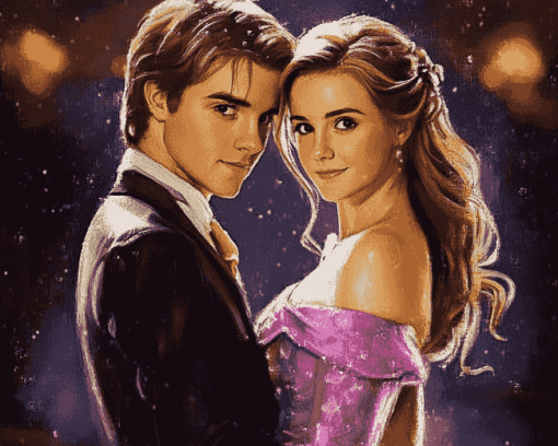 Cute Hermione Granger Yule Ball Diamond Painting