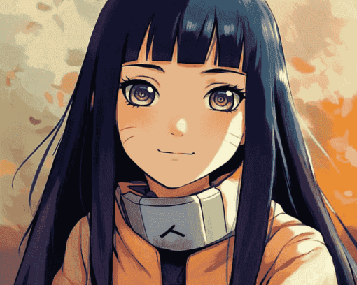 Cute Hinata Hyuga Anime Diamond Painting