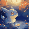 Cute Lanturn Pokemon Diamond Painting